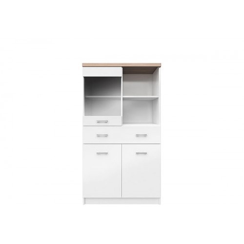 Vitrīna TOPMIX 2D1W1S/80, balts